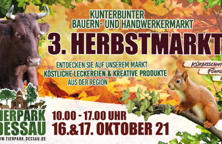 Herbstmarkt im Tierpark Dessau