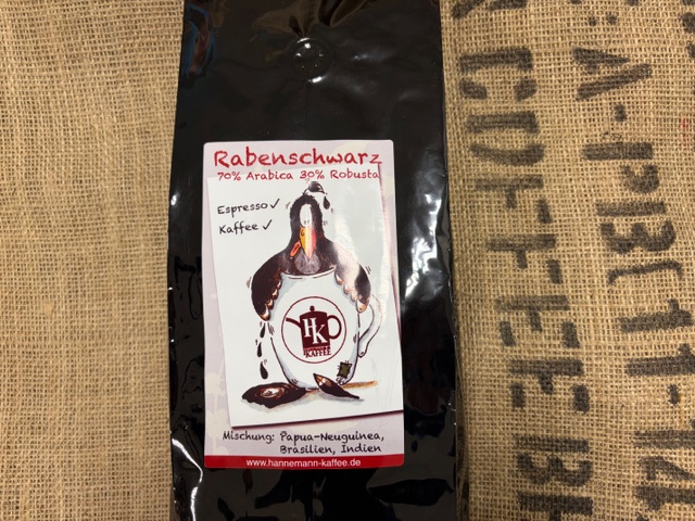 Rabenschwarz - speziell für Vollautomaten - 1000g